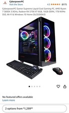 CyberpowerPC Gamer Supreme Liquid Cool & Sceptre IPS 24” Gaming Monitor w/DP picture