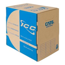 ICC ICC-ICCABT6VWH 1000FT Cat6 Plenum Value Line 500MHz Bulk Cable White picture