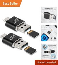 2 Pack] Micro SD Card Reader for Android Phone,Micro SD Card to USB Adapter, ... picture