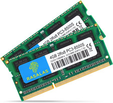 RASALAS 8GB Kit (2 X 4GB) PC3-8500 DDR3 1066 Mhz 1067 Mhz 8500S SODIMM RAM picture