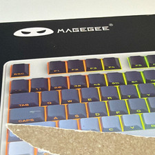 MageGee GK960 Wireless RGB Membrane Keyboard USB Black/Pink QWERTY English picture