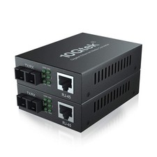 10Gtek Gigabit SingleMode Fiber to Ethernet Media Converter, Dual SC Fiber, 1... picture