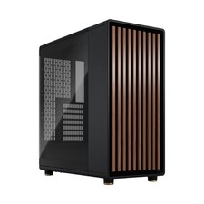 Fractal Design North Charcoal Black Tempered Glass Dark - Genuine Walnut Wood... picture