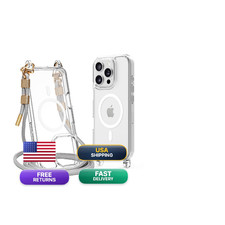 Lawonda Magnetic Clear Case Compatible Iphone 16 Pro Case Crossbody Anti Lost picture