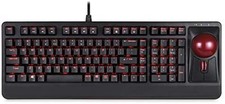 Perixx Periboard-322 Wired Mechanical Trackball Keyboard With 2 Usb Hubs English picture