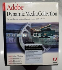 RARE Adobe Dynamic Media Collection Open Box Sealed Manuals / Disk / VHS * Mac * picture