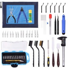 45 Pcs 3D Printer Tool Kit Carving Knife Cleaning Needle Tweezers Plier Scraper picture