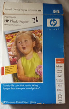 vintage 2004 HP invent premium hp photo paper glossy Q5477A **36 sheets remain picture