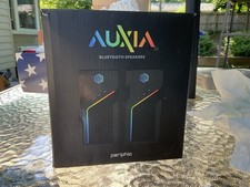 Auxia 2.OCH MULTIMEDIA SPEAKERS LAPTOP PHONE SOUND SYSTEM RGB LED - BLACK picture