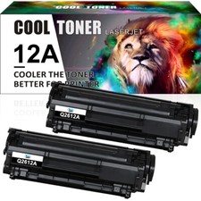 2PK Q2612A 12A Black Toner for HP LaserJet 1018 1020 1022 1010 1012 3015 Printer picture