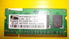 ProMOS RAM 512MB DDR2 V916764B24QCFW-F5 452061-001 picture