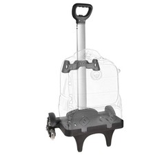 Backpack Trolley, Wheeled Cart Aluminum Alloy, Folding Trolley Cart for Schoo... picture