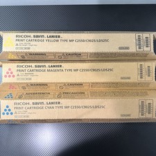 Ricoh 841281 841282 841283 Toner Set of 3 Colors YCM for MP C2030 MP C2050 picture