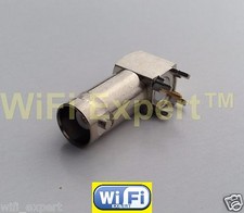 BNC Right Angle female jack center solder PCB mount RF connector ships from USA picture