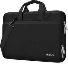 Elegant Black Laptop Shoulder Bag – 360 Degree Protection for 13-14 Inch Devices picture