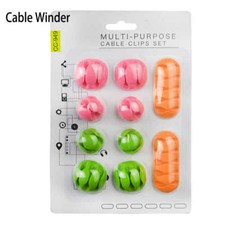 10x Colorful Cable Management Holder Use For Home Cars Office Nightstand Gift picture