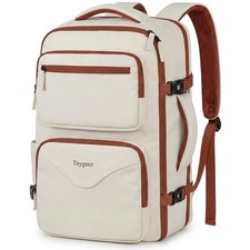 Taygeer TSA Approved Under Seat Backpack, 35l College Large, Khaki White picture