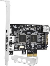 4 Ports PCIE Firewire 400 1394A Expansion Card, Texas Instruments TI TSB43AB2... picture