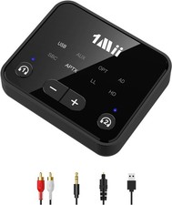 1Mii Bluetooth 5.3 TV Transmitter Dual Headphones aptX Adaptive Long Range picture