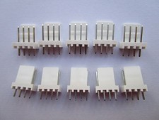 1000 pcs Pitch 2.54mm 2510 4 Pin Male Plug Connector White Color New picture