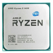AMD Ryzen 5 1400 CPU AM4 Bulk Tray Without Integrated GPU Video Card picture