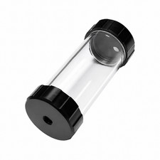 60mm Cylinder Reservoir Water Cooling Tube Tank G1/4 3 Ports 130mm 190mm picture