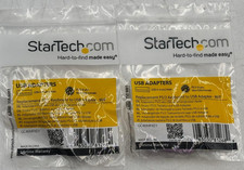 Lot of 2 StarTech.com Replacement PS/2 Keyboard to USB Adapter - M/F picture