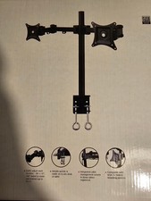 SIIG Articulating 13”-27” 22Ibs Dual Monitor VESA Desk Mount CE-MT0Q11-S1 *NEW* picture
