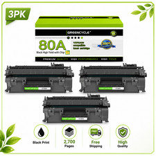 GREENCYCLE 3PK CF280A Toner Cartridge For HP 80a LaserJet Pro 400 M401n M425dn picture