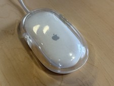 Genuine Apple Macintosh Pro Mouse M5769 White Clear USB Wired Optical picture