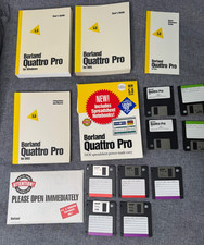 Borland Quattro Pro 5.0 DOS & Windows Manuals Original DOS Disks + Win Set picture