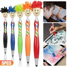 QTY 5 STYLUS PENS -MICROFIBER SCREEN/iPAD CLEANER FOR COMPUTERS picture