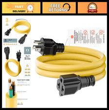 4-in-1 AC Adapter NEMA 5-15P to 5-15R 5-20R 6-15R 6-20R, 3FT Power Cable picture