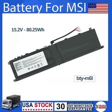 BTY-M6L Battery 80.25Wh For MSI GS65 GS75 Stealth 8SE 8SF 8SG 8RF 9SD Creator US picture