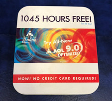 Vintage 2003 AOL 9.0 CD ROM in Collectible Tin Box picture