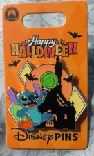 2026 Disney Lilo / Stitch Happy Halloween Trick or Treat Pumpkinbat Pin New picture