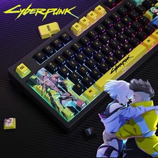 Cyberpunk Edgerunners Keycaps Set 124 PBT OEM – Lucy Rebecca David Anime picture
