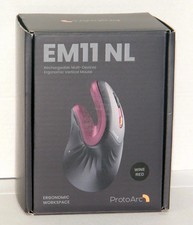 ProtoArc EM11 NL Wireless Ergonomic Vertical Mouse 2.4GHZ Bluetooth Wine Red picture