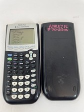 Texas Instruments TI-84 Plus Graphing Calculator Black with Cover & Batteries picture