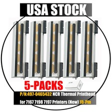New 5Packs Printhead for 7167 7197 Thermal POS Receipt Printer 497-0465432 15Pin picture
