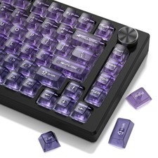 Clear Translucent Frost Shine Through Keycaps Set Mechanical Keyboard Parts picture