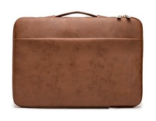 Kinmac 360° Protective Laptop Sleeve Case Bag 15.6 inch-16 inch, Coffee PU picture