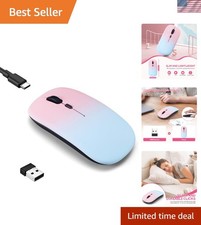 Versatile Wireless Mouse – Bluetooth & USB with 7 LED Colors for All Devices picture
