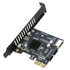 PCIe to 20Pin + Type-E Internal Card, PCI-e x1 to (19+1) Pin USB 3.0 Socket a... picture