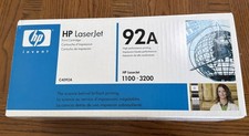 Genuine HP 92A C4092A Black Toner Cartridge 2.5K Page HP LaserJet 1100 100A NEW picture