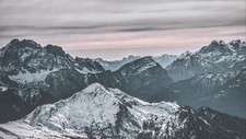 Landscape nature mountains snowy mountain peak Custom Gaming Mat Desk picture