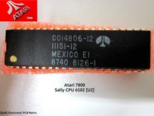 Original Atari 7800 Sally C014806 | 6502 IC Chip [U2] Limited Rare picture