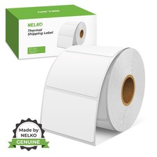 Nelko 3x1 White Thermal Labels Compatible with PL70E Printer 1000 Labels Roll picture