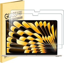 2 PCS For 2026 MacBook Air 15 inch M5 Chip Tempered Glass Screen Protector Saver picture