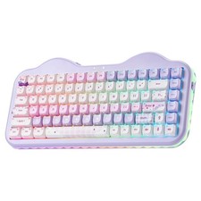 YUNZII C75 Cute Cake Wireless Mechanical Keyboard(Purple Mao,Milk Switch) | C... picture